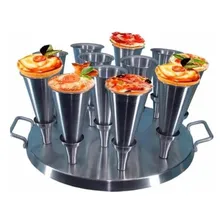 Forma Pizza Cone Forma Modeladora (12 Cones) AlumÃnio Foto mini 1