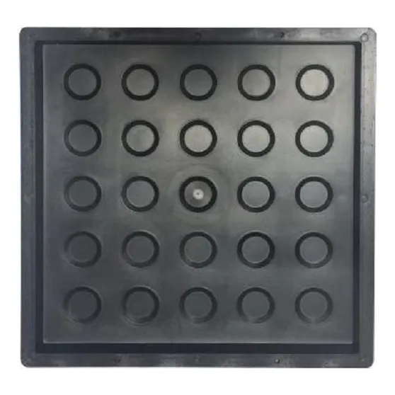 Forma Plastica Piso Tátil Bolinha 25x25x2cm 10 Unidades Foto 1