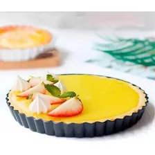Forma Quiché Grande Quiche Tortas 26 Cm Aço Carbono Crespa Foto mini 4