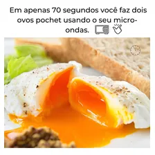 Forma Recipiente P/ Fazer Ovos Poché Omelete De Microondas Foto mini 4