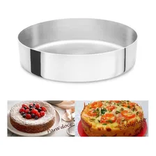 Forma Redonda Alta Bolo 32cm Alumínio Abc - Assadeira Torta Cor Prateado Foto  mini 1