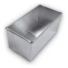 Forma retangular para bolo e pĂŁo caseiro 17x10x10cm AlumĂnio Foto mini 1