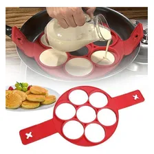 Forma Silicone Antiaderente 07 Ovos Omelete Panqueca Foto mini 2