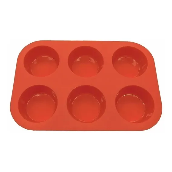Forma Silicone Cupcake Queijadinha Petit Gateau 6 Cavidades Foto 1
