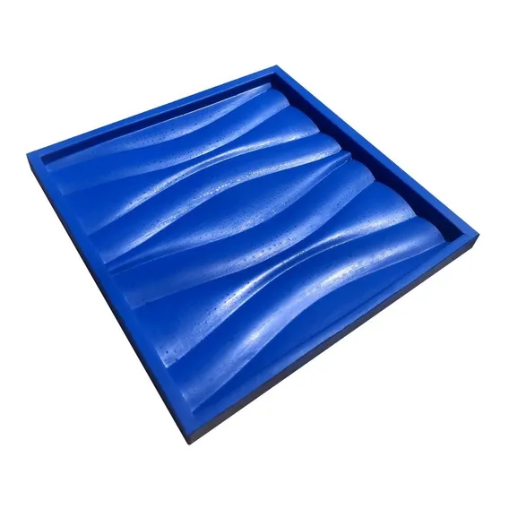 Forma Silicone Gesso Parede 3d - Riviera Molde Silicone 100% Cor Azul Foto 1