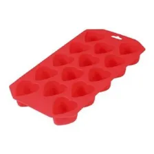 Forma Silicone Para Gelo Ice Coração - Mor Cor Vermelho Foto mini 1