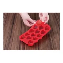 Forma Silicone Para Gelo Ice Coração - Mor Cor Vermelho Foto mini 3