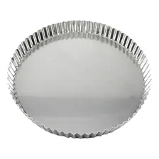 Forma Torta Crespa Ondulada Maçã Fundo Fixo N 21 Cor Alumínio Foto  mini 1