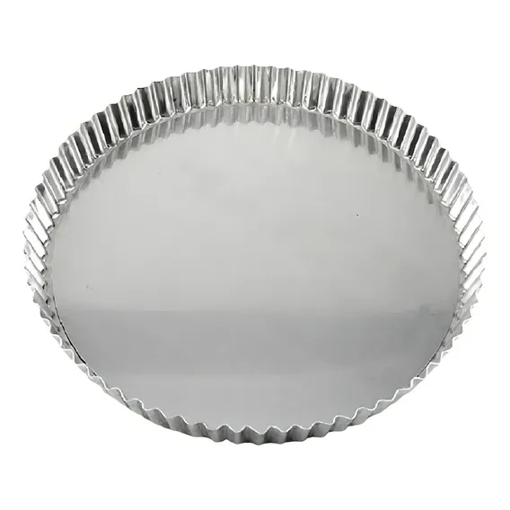 Forma Torta Crespa Ondulada Maçã Fundo Fixo N 21 Cor Alumínio Foto 1