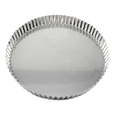 Forma Torta Crespa Ondulada Maçã Fundo Fixo N 28 Cor Alumínio Foto  mini 1