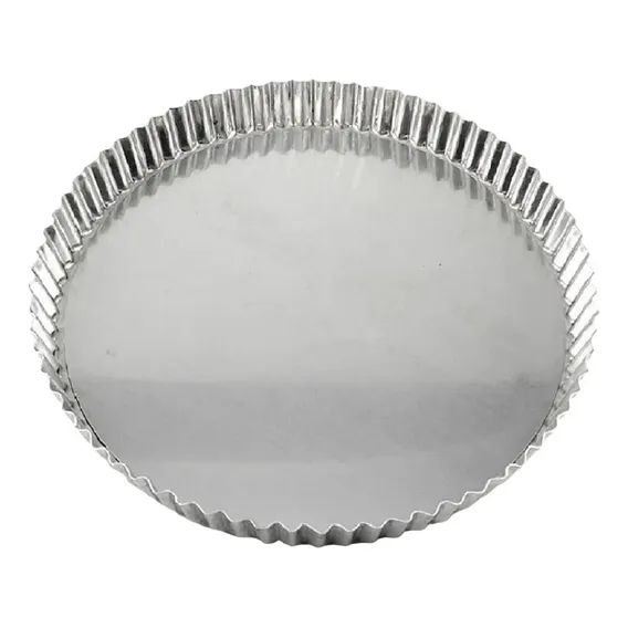 Forma Torta Crespa Ondulada Maçã Fundo Fixo N 28 Cor Alumínio Foto 1