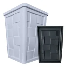 Forma Vaso 3d Abs Gesso Cimento Profissional Grande Jardim Forma Trançado Foto  mini 1