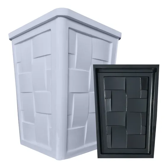 Forma Vaso 3d Abs Gesso Cimento Profissional Grande Jardim Forma Trançado Foto 1