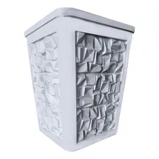 Forma Vaso 3d Abs Gesso Cimento Profissional Jardim Abstrato Cor Preto Foto mini 4