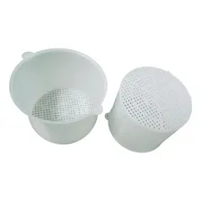Formas Queijo Frescal Polietileno 500g Injesul Cor Branco Foto mini 2