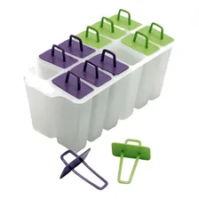 Forminha Com 12 Palitos Para Sorvete Picole Cor Branco Foto mini 1