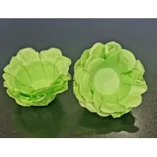 Forminha Porta Doces Finos Gourmet Floral Seda Com 40 Unid. Cor Verde Claro Foto mini 3