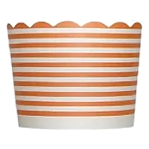 Forminhas Para Cupcake De Papel Laranja Listrado 20 Unid Foto 1