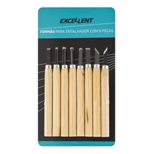 Formões Para Entalhar Madeira Kit Com 8 Peças Eda Cod 6xq Foto mini 1