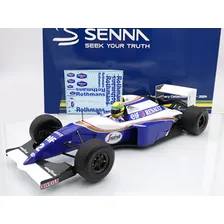 Formula 1 Williams Renault 1994 Ayrton Senna 1:12 Minichamps Cor Azul Foto mini 1