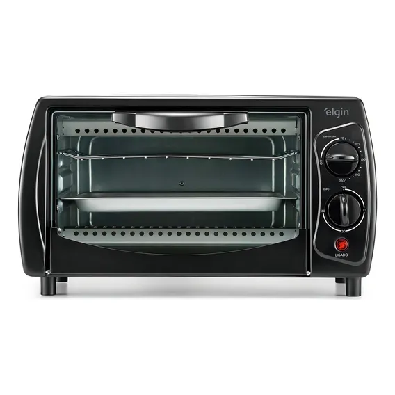 Forno de bancada elétrico Elgin Forno elétrico 9 litros preto 127V Foto 1