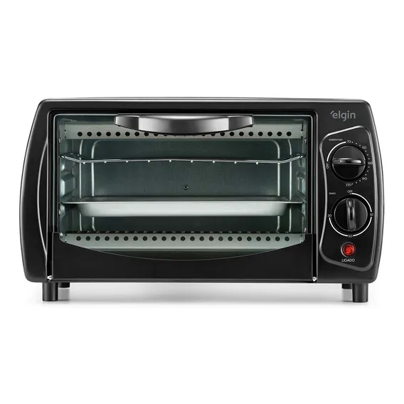 Forno de bancada elétrico Elgin Forno elétrico 9 litros preto 127V Foto 1