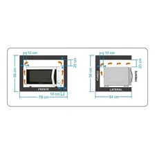 Forno de bancada elétrico Mueller Forno Sonetto 44L preto-fosco 127V Foto mini 4