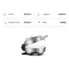 Forno de bancada elétrico Tramontina Breville Pizza Express cinza 127V Foto mini 4