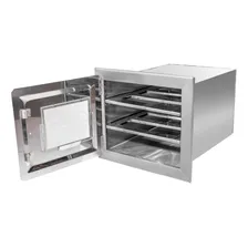 Forno De Chapa Inox E Frente Tampa Vidro 50x35x30cm Foto mini  2