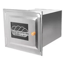 Forno De Chapa Inox E Frente Tampa Vidro 50x35x30cm Foto  mini 1