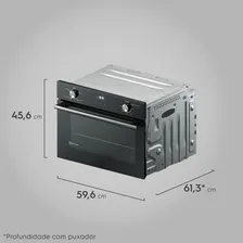 Forno de Embutir Elétrico Electrolux 50L OE4EH 127v Preto Foto mini 4