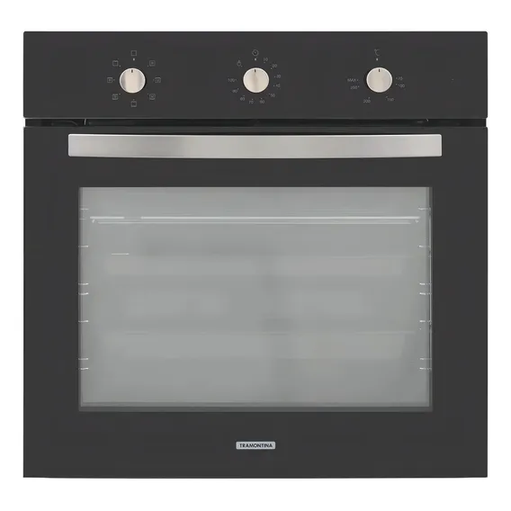 Forno de embutir elétrico Tramontina Perfecta Inox Cook 60 F7 71L preto 220V Foto 1