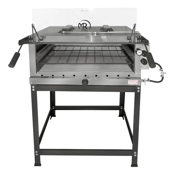 Forno de Pizza Industrial Refratária Infravermelho 80x60 MR Fogões GLP Foto 1