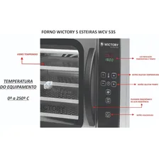 Forno Elétrico A Vapor Wictory Industrial W5 Com Viseira Cinza Foto mini 4