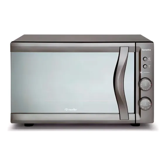 Forno Elétrico de Bancada Mueller Sonetto 44L com Vidro Espelhado Prata Foto 1