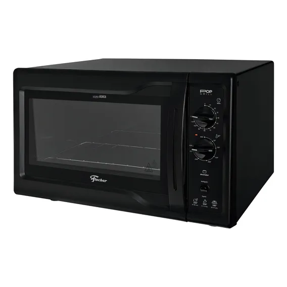 Forno Elétrico Fischer Pop Grill Bancada 44l Black 127v Foto 1