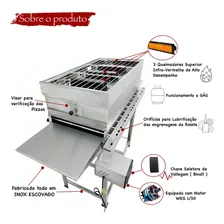 Forno Esteira Pizza Esfilhas Salgados Grill Multiuso Profiss Itajobi Fogões Foto mini 4