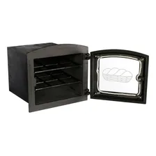Forno Ferro Fundido Pequeno Fogão A Lenha Vidro Foto mini 2