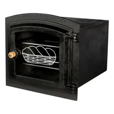 Forno Ferro Fundido Pequeno Fogão A Lenha Vidro Foto mini 1
