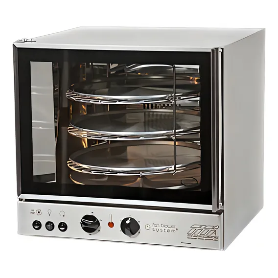 Forno Giratório De Bancada Elétrico 3 Bandejas Fge Tita 220v Cor Prateado Foto 1