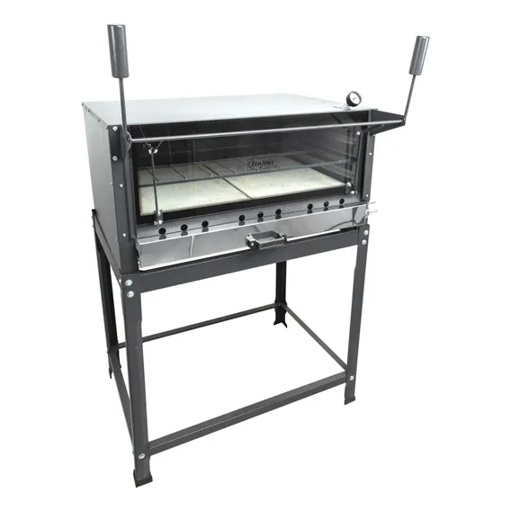 Forno Industrial Refratårio Pizza 80x62 Inox Itajobi FogÔes Foto 1