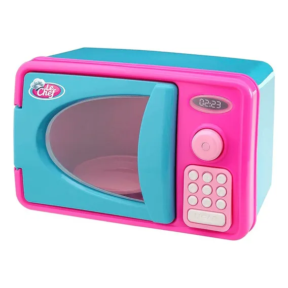 Forno Microondas Infantil Rosa C/ Luz E Som Usual Brinquedos Foto 1