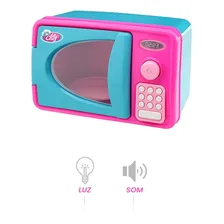 Forno Microondas Infantil Rosa C/ Luz E Som Usual Brinquedos Foto mini  3