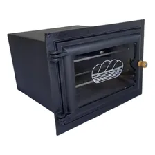Forno P/ FogĂŁo A Lenha Frente de AlumĂnio Quadrada c/ Vidro P Brassol Foto mini 1