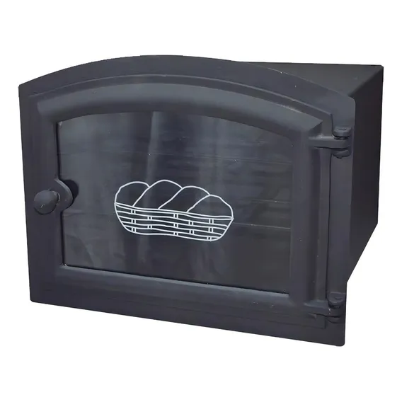 Forno Para Fogão A Lenha N9 Chapa 90 Frente De Vidro Dragão Foto 1