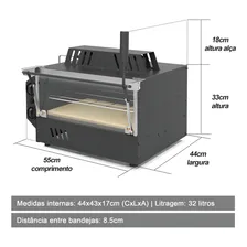 Forno Para Pizza 35cm Assador A Gás Guilhotina Saro Foto mini 4