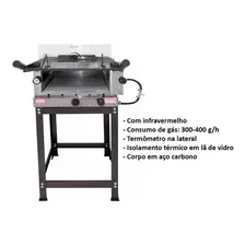 Forno Pizza Grill Gás Infravermelho Refratário Termômetro Mr Foto mini 2