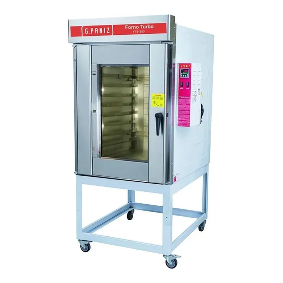 Forno Turbo Elétrico Gpaniz 10 Esteiras 380v Trifásico Foto 1