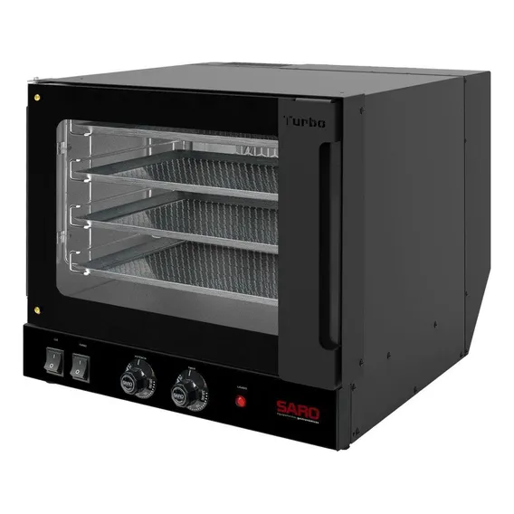 Forno Turbo Elétrico Saro 220v Preto Com 4 Esteiras Foto 1