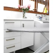 Forro Capa Tábua Passar Roupa Térmico Ajustável Aluminiza Cor Cinza Espuma Foto mini 4